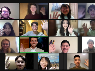 The Foreign Affairs Club during the Grinnell x Taiwan Conference 