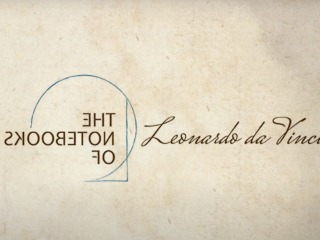 da Vinci's signature and a stylized type treatment