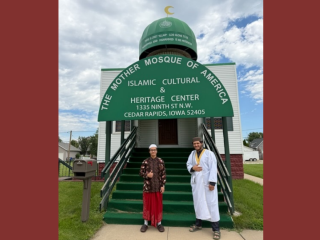 Next to Shah Sayfullobekov '28 @ The Mother Mosque of America 
