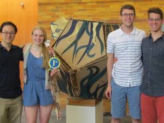 First place winners of the Kinetic Sculture Competition