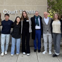 Students in Professor David Harrison’s Spring 2025 advanced French seminar, Molière: Performance and Adaptation