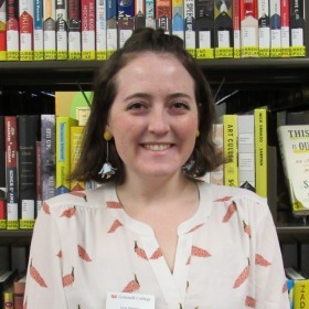 Jane Mertens, library cataloging assistant at Burling Library