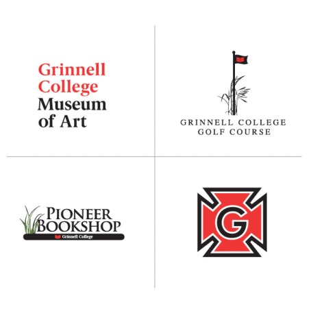 Museum of Art, Golf Course, Bookshop, and Athletics logos
