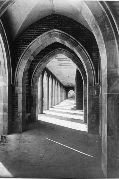 A series of repeating arches grace the North Campus loggia