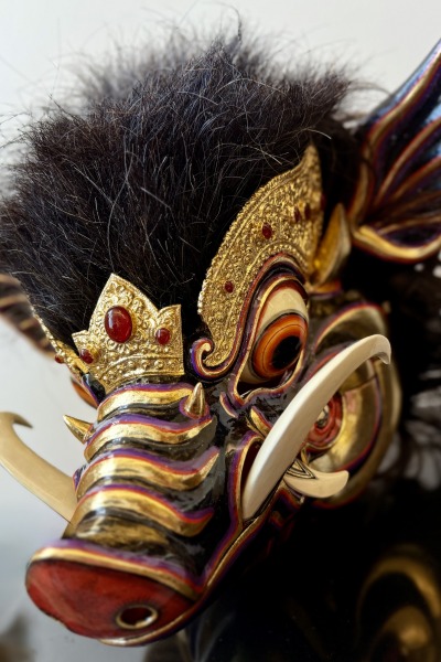 Barong Bangkung, traditional Balinese performing art and protective spirit. 